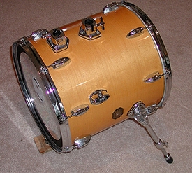 bass drum w/mounts added