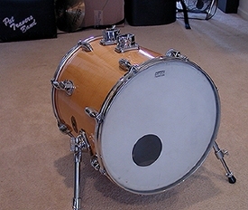 front view of bass drum
