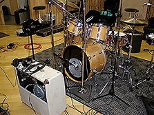 a different way to mic a bass drum - click to enlarge